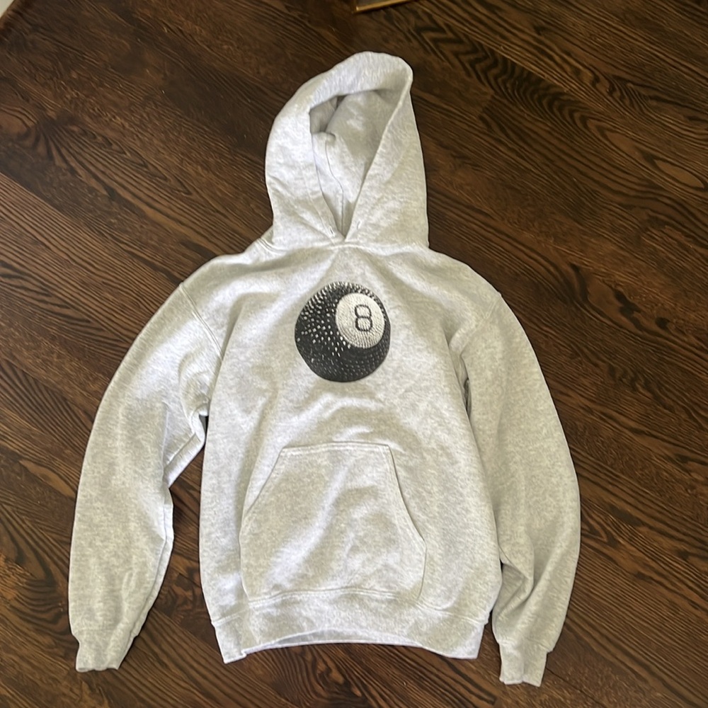 Light Grey 8-ball Hoodie